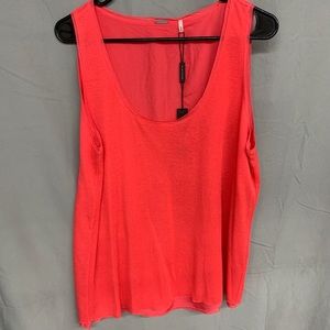Elie Tahari Double Layer Scoop Neck Tank